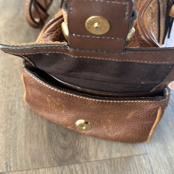 Rustic Leather Coach bag - Picture 10 of 13